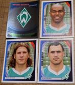 4 Panini stickers: voetbalclub Werder Bremen (2007-2008), Ophalen of Verzenden, Zo goed als nieuw, Poster, Plaatje of Sticker