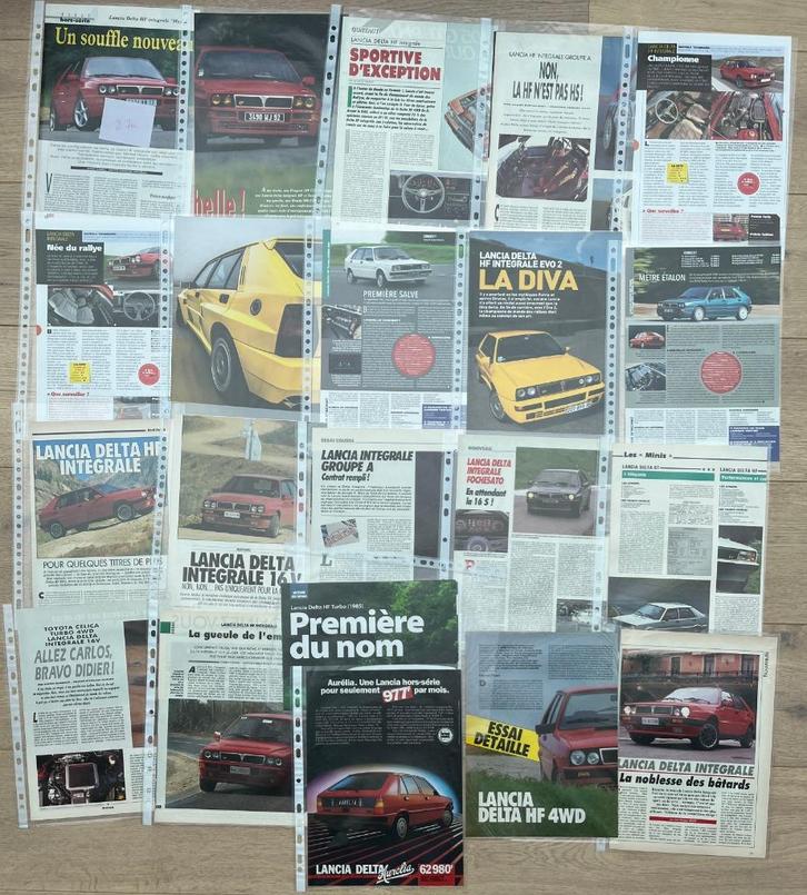 LANCIA DELTA INTEGRALE - ARTIKELS, Boeken, Auto's | Folders en Tijdschriften, Ophalen of Verzenden