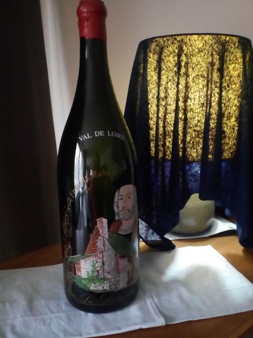 Bouteille Serigraphiée vide "JEROBOAM" Vin de Loire Rabelais, Collections, Vins, Utilisé, Vin rouge, France, Enlèvement ou Envoi
