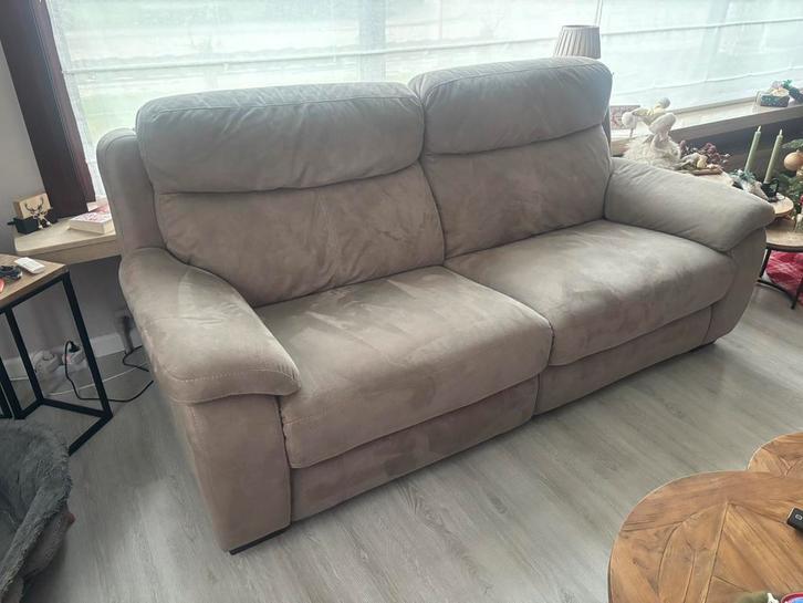 Salon 2,5 zit met oplaadfunctie smartphone,…, Huis en Inrichting, Zetels | Zetels, Gebruikt, Rechte bank, Overige maten, Overige materialen