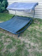 Lig bed, Tuin en Terras, Ophalen, Zo goed als nieuw, Metaal, Verrijdbaar