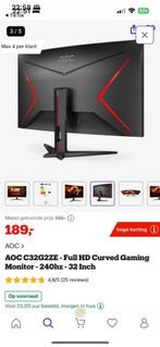 Monitor met standaard plus muurbeugel, Computers en Software, Zo goed als nieuw, 201 Hz of meer, Hoofdtelefoonaansluiting, Ophalen