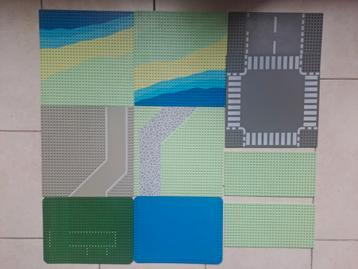 Lego Vintage 10 baseplates 32 × 32, 32 × 16,  32 × 22 beschikbaar voor biedingen