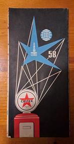 Expo 58 Caltex kaart, Verzamelen, Ophalen of Verzenden, Gebruikt