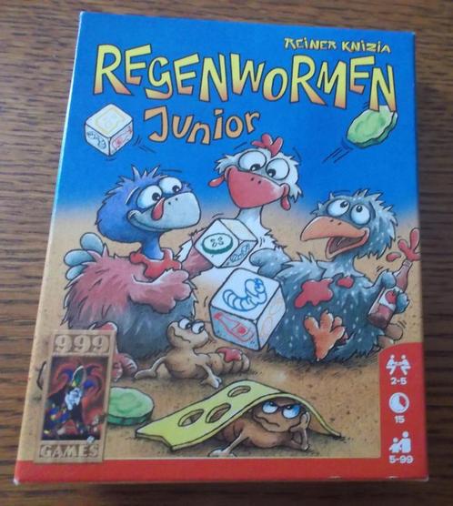 Regenwormen Junior / 999Games, Hobby en Vrije tijd, Gezelschapsspellen | Overige, Zo goed als nieuw, Ophalen