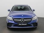 Mercedes-Benz C-Klasse 300 eBreak AMG LINE + LEDER + PTS + C, Auto's, Automaat, 155 kW, 4 cilinders, Blauw