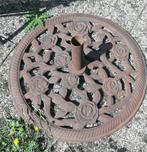 Gietijzeren Parasolvoet - Rozenmotief - 73cm, Ophalen, Zo goed als nieuw, Parasolvoet