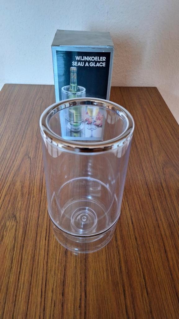 Wijnkoeler met dubbele wand nieuw in verpakking, Huis en Inrichting, Woonaccessoires | Wijnrekken, Zo goed als nieuw, Kunststof