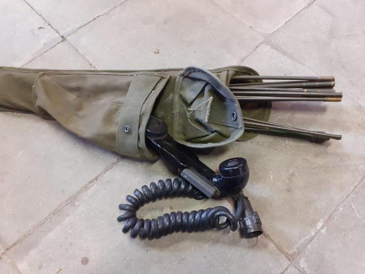 Vietnam War USA - 1967 US Army : Radio Antenna, bag, handset, Verzamelen, Militaria | Algemeen, Ophalen of Verzenden