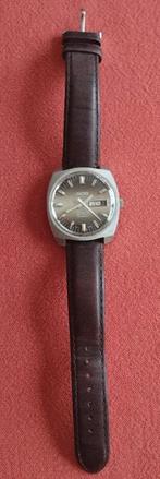 Belle montre vintage automatique 'Roulez' - ETA 2789 (1970), Montre-bracelet, Autres marques, Enlèvement ou Envoi, Cuir