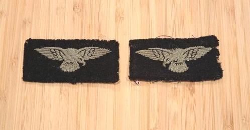 wo2 Britse paar RAF eagles hand embroidered, Verzamelen, Militaria | Algemeen, Luchtmacht, Lintje, Medaille of Wings, Ophalen of Verzenden