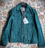 Genuine leather jacket (Suede Men's coat), Kleding | Heren, Joe Browns, Nieuw, Ophalen of Verzenden, Groen