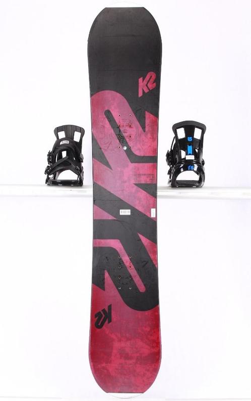 150 cm snowboard K2 EST. 87, black/blue, p-tex topsheet, Sport en Fitness, Snowboarden, Gebruikt, Board, Verzenden