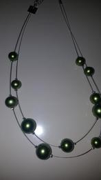 Collier, perles vertes, Comme neuf, Enlèvement ou Envoi