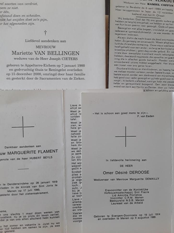 Bidprentjes Oost-Vlaanderen, Verzamelen, Bidprentjes en Rouwkaarten, Ophalen