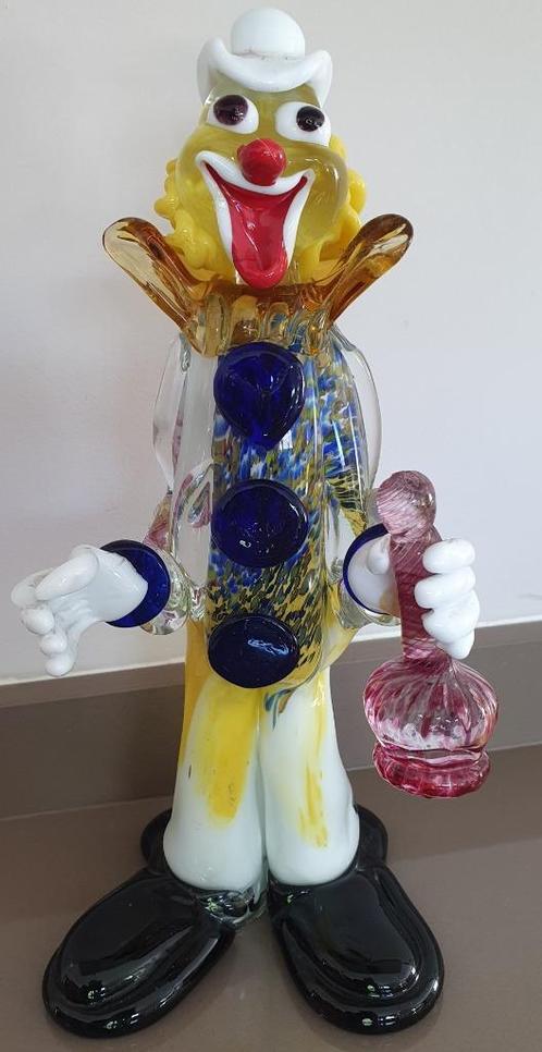 Clown en authentique verre de Murano, Antiek en Kunst, Antiek | Glaswerk en Kristal, Ophalen