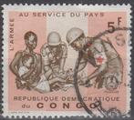 REP. DEM. DU CONGO - Soldaten Rode Kruis, Ophalen of Verzenden, Gestempeld