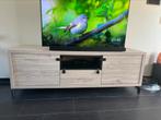 Tv-meubel + hoge kast | Lichte eik-look | €300, Ophalen, Gebruikt