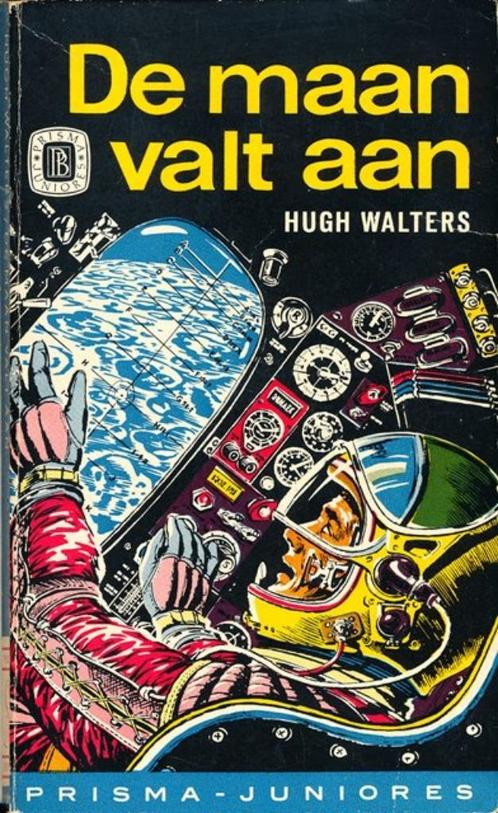 (sf38) De maan valt aan, Boeken, Science fiction, Gelezen, Ophalen of Verzenden