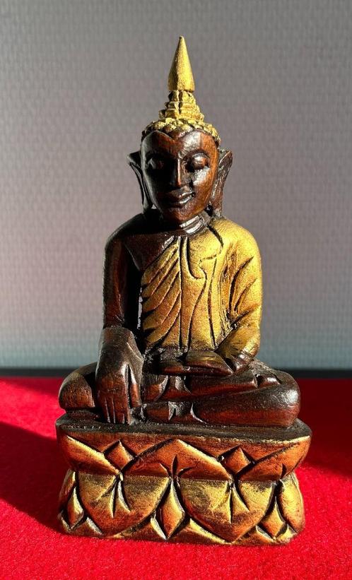 Bouddha de Birmanie en Bois 1940-50, Antiquités & Art, Art | Art non-occidental, Enlèvement ou Envoi