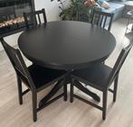 Uitschuifbare ronde tafel “Ingatorp” Ikea, Huis en Inrichting, Tafels | Eettafels, Ophalen, 100 tot 150 cm, Rond, Zo goed als nieuw