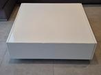 Salontafel wit hoogglans met schuiven, Huis en Inrichting, Ophalen, Kunststof, Gebruikt, 50 tot 100 cm