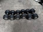 Rubberen Vaste Dumbells 2x22kg ,2x24kg ,2x30kg, Sport en Fitness, Ophalen, Gebruikt, Dumbbell