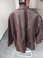 Lederen jas heren, Kleding | Heren, Jassen | Winter, Ophalen, Maat 52/54 (L), Bruin, Mabrun