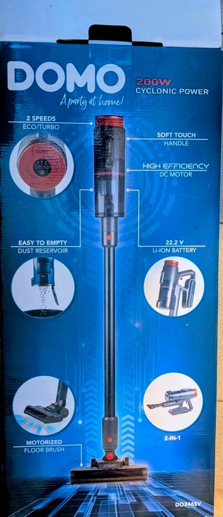 DOMO Steelstofzuiger 2-in-1 (DO246SV), Elektronische apparatuur, Stofzuigers, Zo goed als nieuw, Stofzuiger, Ophalen of Verzenden