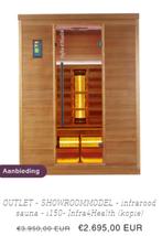 OUTLET - SHOWROOMMODEL - infrarood sauna - i150- Infra4Healt, Ophalen, Zo goed als nieuw, Infrarood, Complete sauna