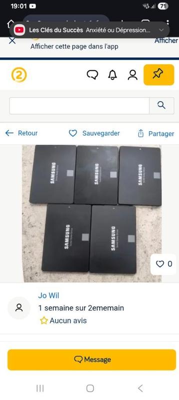 Ssd beschikbaar voor biedingen