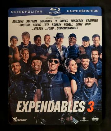 Coffret Steelbook Blu Ray + DVD du film Expendables 3