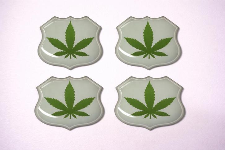 3D Wiet gel stickers UV-bestendig, Verzamelen, Stickers, Nieuw, Overige typen, Verzenden