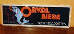 Orval Metalen bord met reliëf Franstalige versie, Verzamelen, Biermerken, Nieuw, Overige merken, Reclamebord, Plaat of Schild