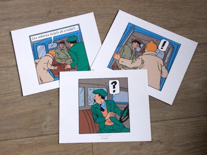 Tintin 3 tiré à part serigrafie Kuifje Hergé 2010, Verzamelen, Stripfiguren, Zo goed als nieuw, Kuifje, Verzenden