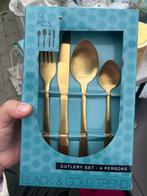 Goud bestek set 8persoons, Huis en Inrichting, Ophalen of Verzenden