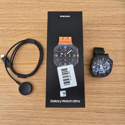 Samsung Watch Ultra 7 - Oranje - 47mm +  zwart metalen band, Handtassen en Accessoires, Smartwatches, Nieuw, Android, Zwart, Afstand