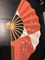 Japanse papieren waaier, kersenbloesempatroon, Verzenden, Gebruikt