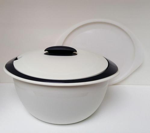 Tupperware™ Serveerschaal « Iso Duo » 3,5 liter - grijs, Huis en Inrichting, Keuken | Tupperware, Nieuw, Bak of Kom, Blauw, Wit