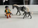 Playmobil western paard met veulen en cowboy, Kinderen en Baby's, Ophalen of Verzenden, Zo goed als nieuw
