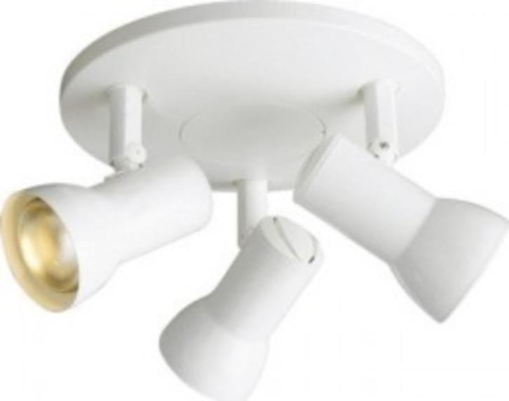 Massive Lares plafondspot – 3-lichts  – richtbaar –crème wit, Huis en Inrichting, Lampen | Spots, Nieuw, Plafondspot of Wandspot