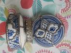 Céramique artisanale, Handtassen en Accessoires, Ringen, Ophalen of Verzenden, Zo goed als nieuw, Blauw
