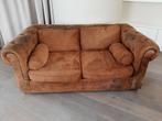 2-zit en 3-zit omgekeerd leder - kleur cognac/kaneel, Ophalen, Gebruikt, Chesterfield, Leer