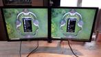 2 DELL P190S-monitoren op statief: VGA, DVI, HDMI, DisplayPo, Ophalen of Verzenden, Gebruikt, DisplayPort, Kantelbaar