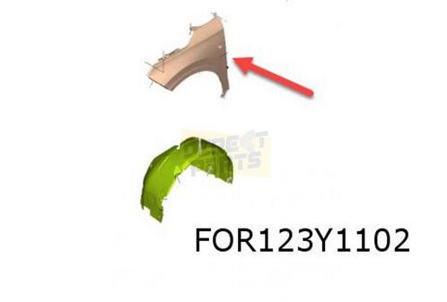 Ford Transit Courier (1/24-) voorscherm Rechts Origineel! 26, Auto-onderdelen, Carrosserie, Spatbord, Ford, Nieuw, Verzenden