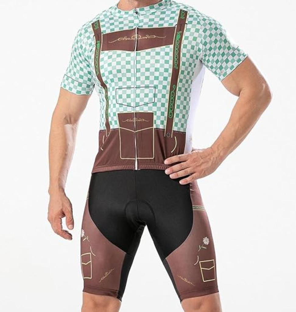 Chemise de vélo avec cuissard à bretelles LIVRAISON RAPIDE E, Envoi, Neuf, Hommes