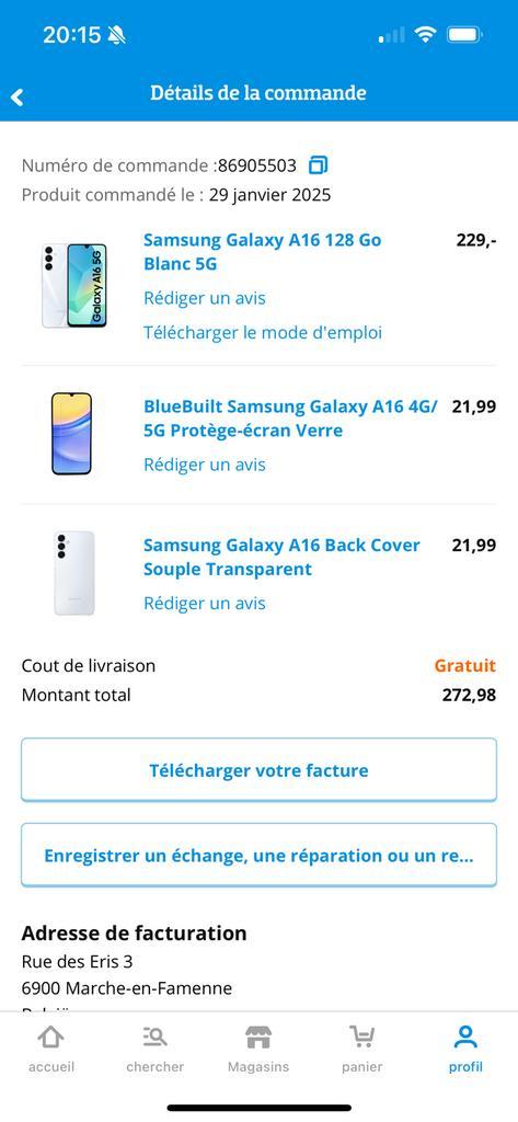 Smasung a 16 128g, Telecommunicatie, Mobiele telefoons | Huawei, Zo goed als nieuw, Ophalen