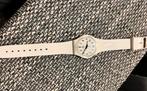Witte Swatch, Handtassen en Accessoires, Horloges | Dames, Ophalen, Zo goed als nieuw, Swatch