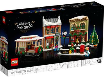 Lego Icons 10308 - Kerstdorpsstraat beschikbaar voor biedingen