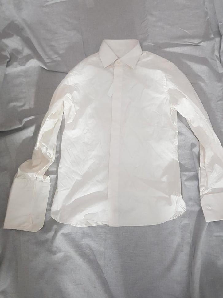 Stilwolf maatwerk overhemd • XS/S • zgan, Kleding | Heren, Overhemden, Zo goed als nieuw, Halswijdte 38 (S) of kleiner, Wit, Ophalen of Verzenden